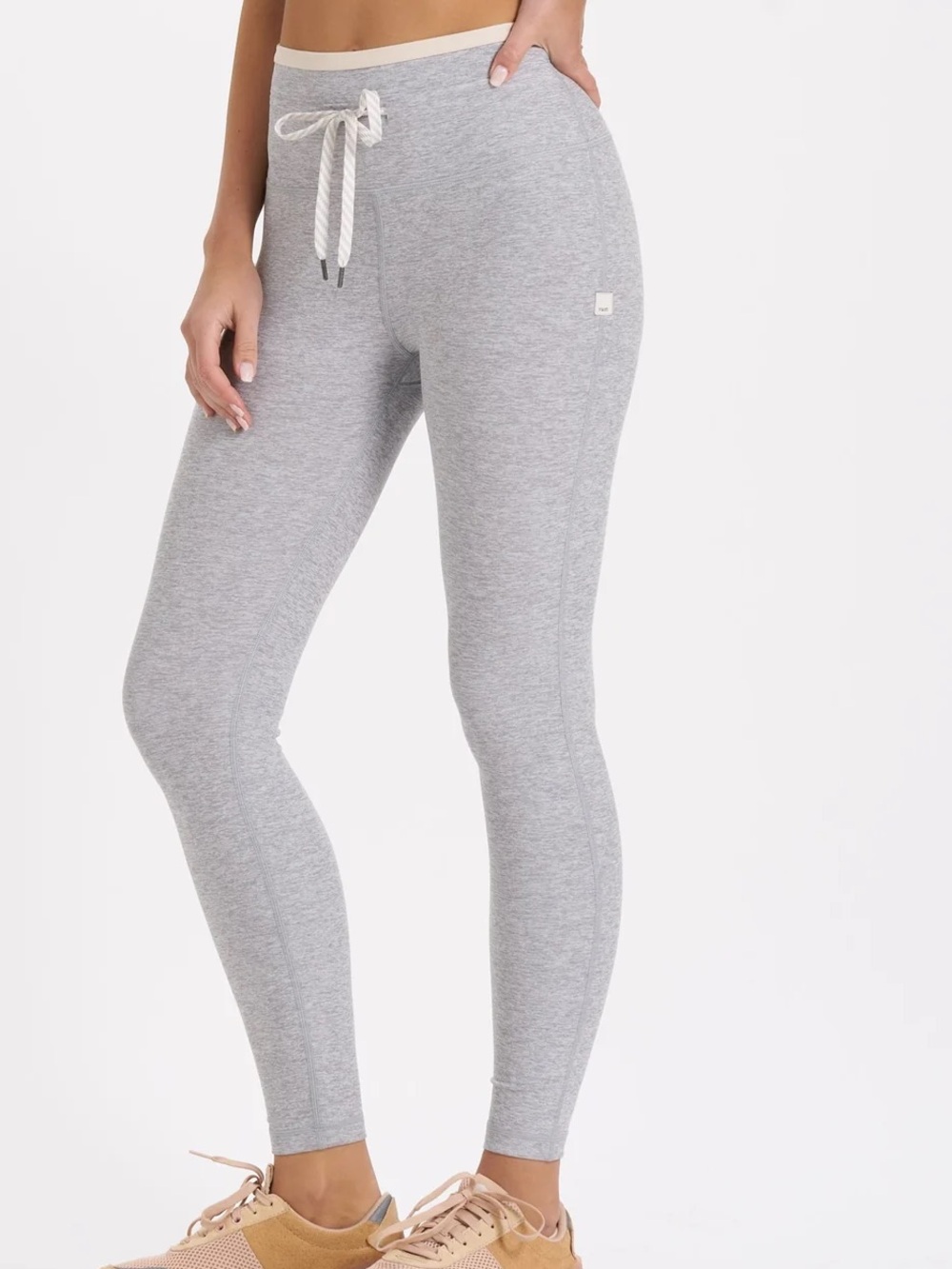 VUORI • Vibe Elevation Leggings • Light Heather Grey • Small